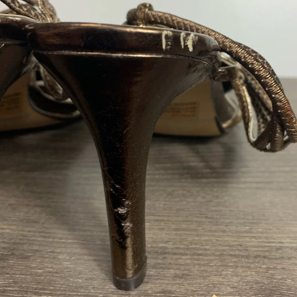 Dollhouse Womens Strappy Jewelled Heeled Sandals Sz 8 Boho Whimsy Fairycore FLAW - Picture 8 of 16